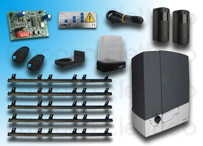 came kit automazione bxv plus 801ms-0580+5 mt cremagliera nylon emp8k01ms-057crem5