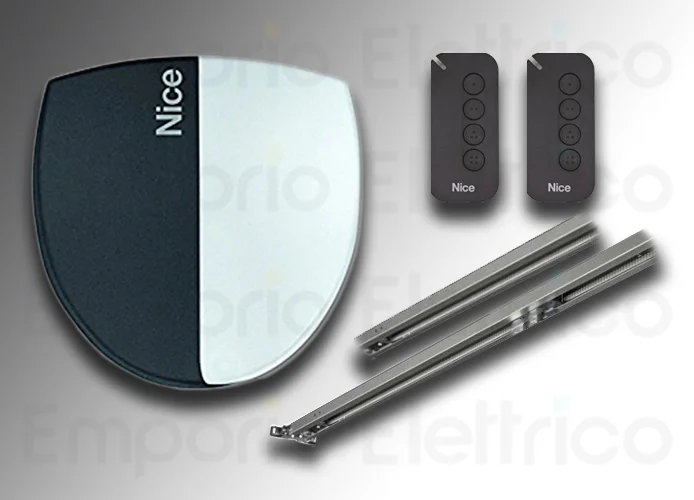 nice kit automazione porte sezionali e basculanti 24v spinbus spin22bdkce