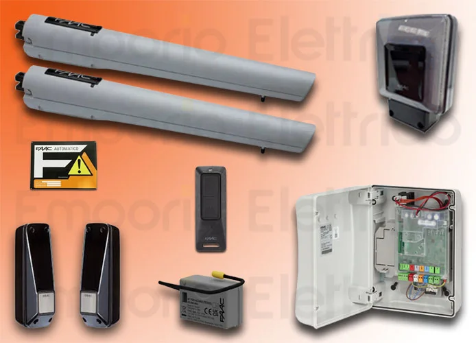 faac kit automazione 24v dc handy kit perfect 60 120019