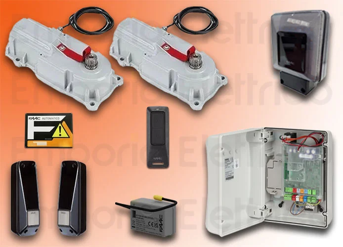 faac kit automazione 24v power kit 24 perfect 60 120018