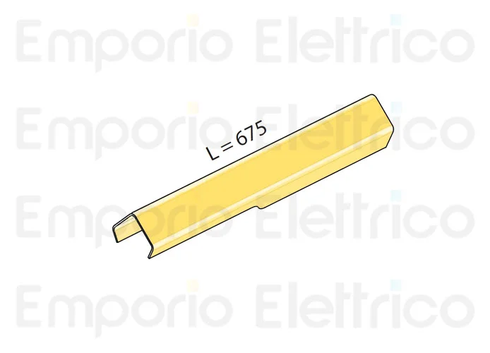fadini ricambio cofano in alluminio anodizzato per corsa 280 mm per hindi 880 evo 87040