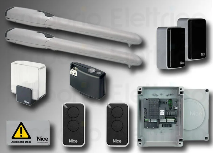 nice kit automazione cancelli a battente wingo4kit bd wingo4bdkce