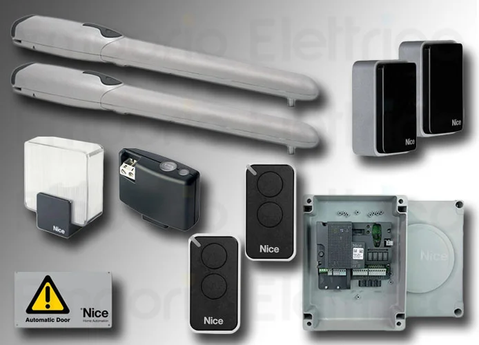 nice kit automazione cancelli a battente wingo5kit bd wingo5bdkce