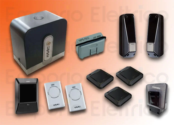 faac kit automazione 24v dc 400 kg cyclo/rapid kit perfect 105916fr