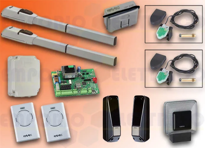 faac kit automazione cancelli a battente 230v longmaster sg 104155