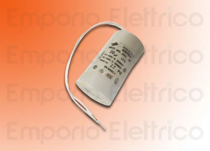 faac ricambio cnd pp 20mf 400vac cavi 200mm s/codolo 7601395