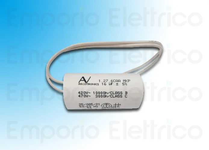 came ricambio originale condensatore µf 16 con cavi 119rir287