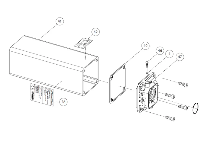 fadini Ersatzteil des Hinweisaufklebers für Entlüftung für aproli 280 batt 28042