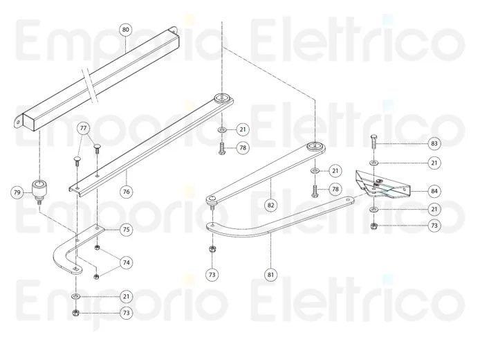 fadini Ersatzteil der Schraube m6x20 für bart 350 35077