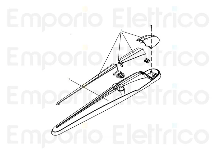 beninca Ersatzteil der Abdeckung der Kunststoffen bob21 für bob 9686868