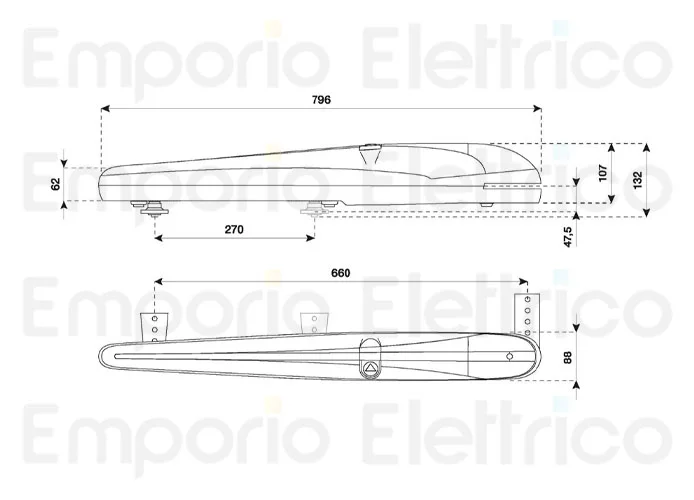 beninca Seite Ersatzteile des BOB2124 Motors