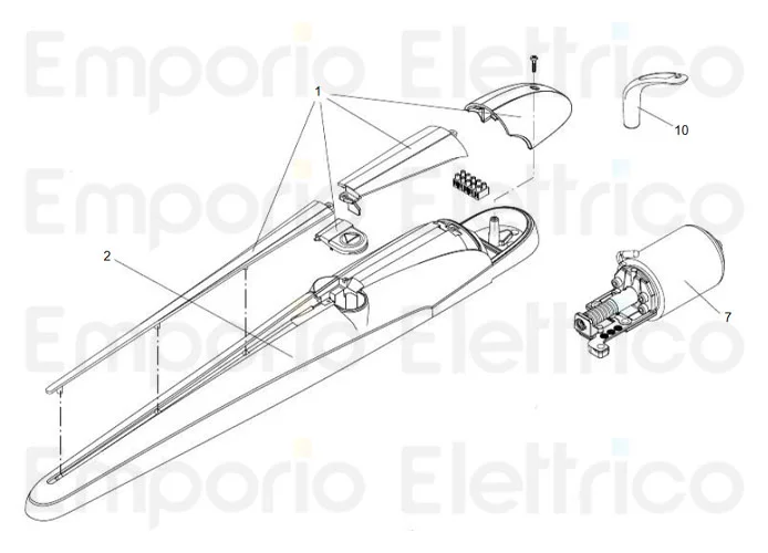 beninca Ersatzteil des Motors für tom lt 24v für bob2124.dk 968803080