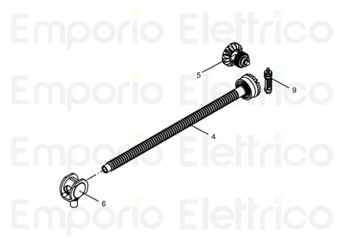 beninca Ersatzteil des montierten Zahnrads zur Entriegelung für bob.dk für bob2124.dk 968602941