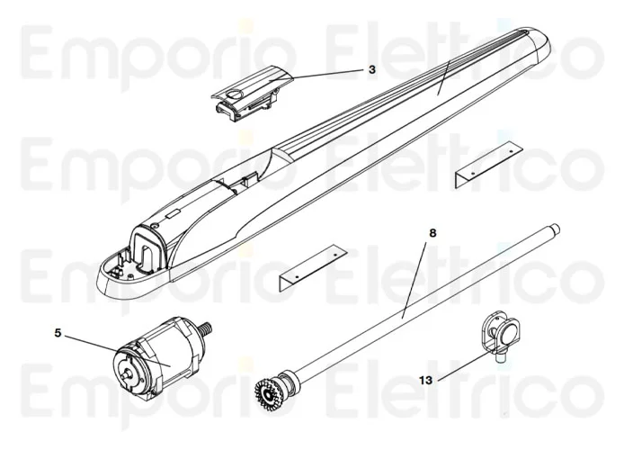 beninca Ersatzteil des Motors 24 v dc x bob524 für bob5024 9686643