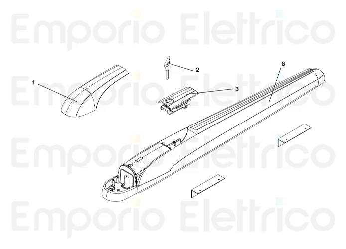 beninca Ersatzteil der Abdeckung für Kontakte bob5 für bob5024 9686630