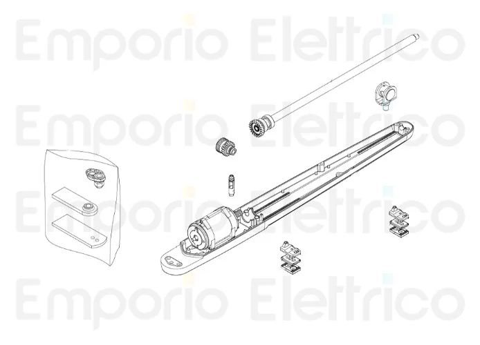 beninca Ersatzteil des Motors für bob5 230v mit unterer Abdeckung für bob50m 9688199