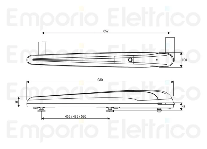 beninca Seite Ersatzteile des bob50mae-115 Motors