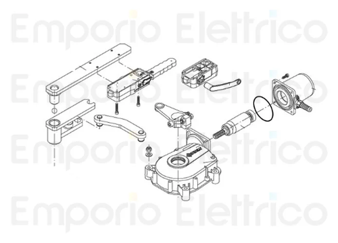 beninca Ersatzteil des Getriebegehäuses für du.it9/14/24v 9686284