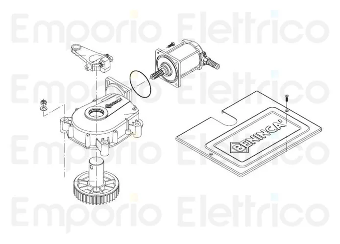 beninca Ersatzteil des Motors 24v für du.it24nve 9686646