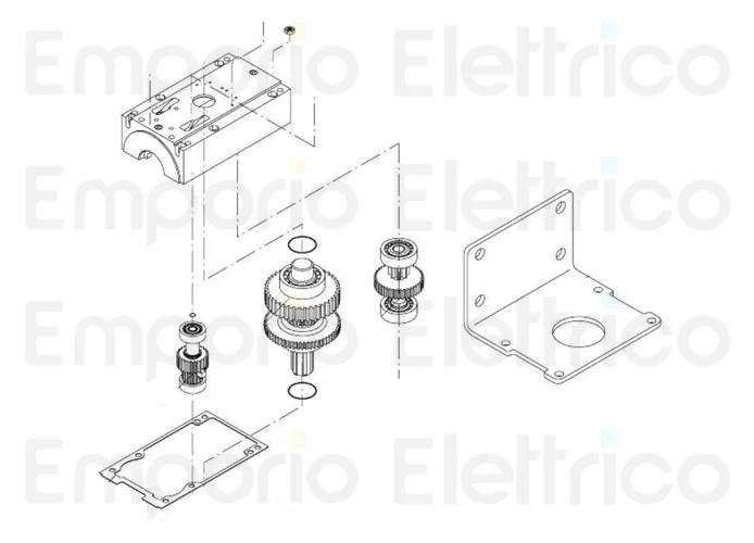 beninca Ersatzteil des mittleren Ritzels für du.45e au.45/l au.96/l 9686011