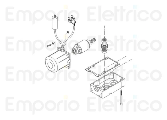 beninca Ersatzteil der Abdeckung des Motors 1400 für du.45e/r 9686131