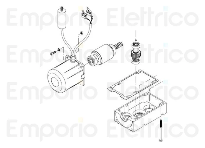beninca Ersatzteil der Abdeckung des Motors 3 du.45el 968613