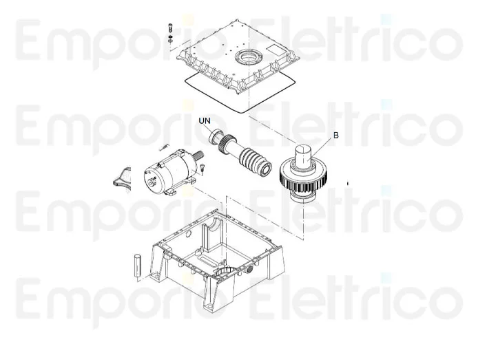 beninca Ersatzteil der oberen Abdeckung für du.350n/nv 9686376