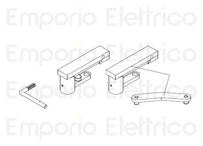 beninca Ersatzteil des Entriegelungsschlüssels für du.350/v 9686071