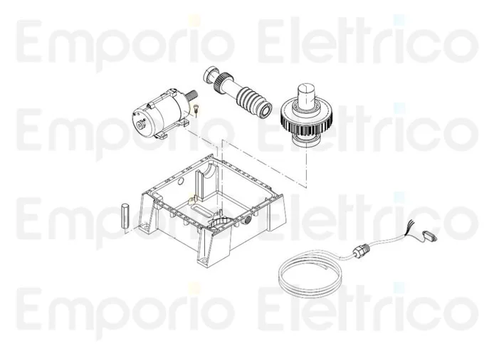 beninca Ersatzteil des Versorgungskabel Motor+Encoder für du.350 nve 9688196