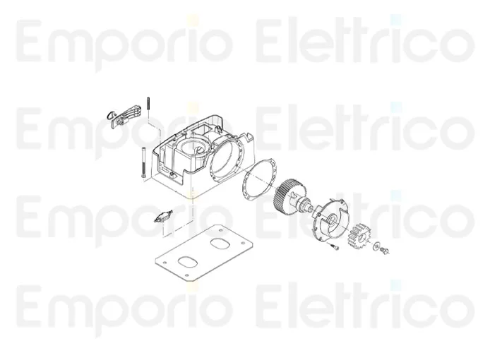 beninca Ersatzteil des des externen Zahnrades für ri.5k/e/15k/15k/15m/15t 9686032