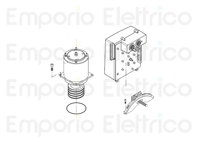 beninca Ersatzteil des Motors 24v für bull1524 9688347