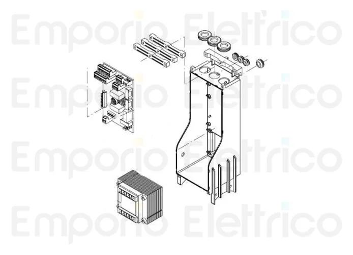 beninca Ersatzteil des Transformators für zed 24 für bull424/624 9686177