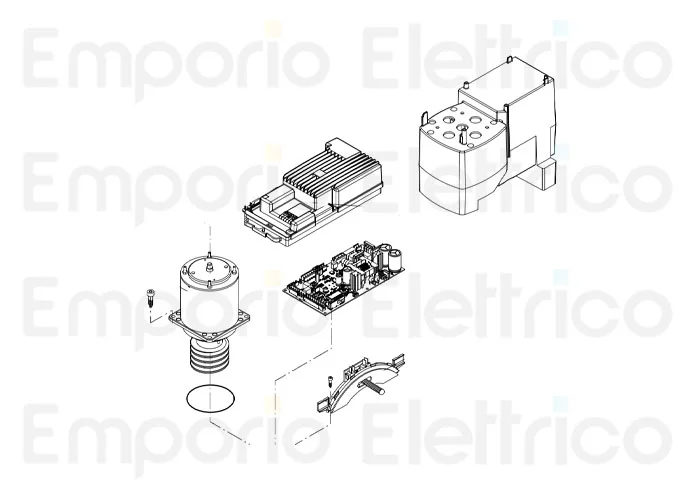 beninca Ersatzteil der unteren Halterung für Steuerung bull1224 turbo 968602955