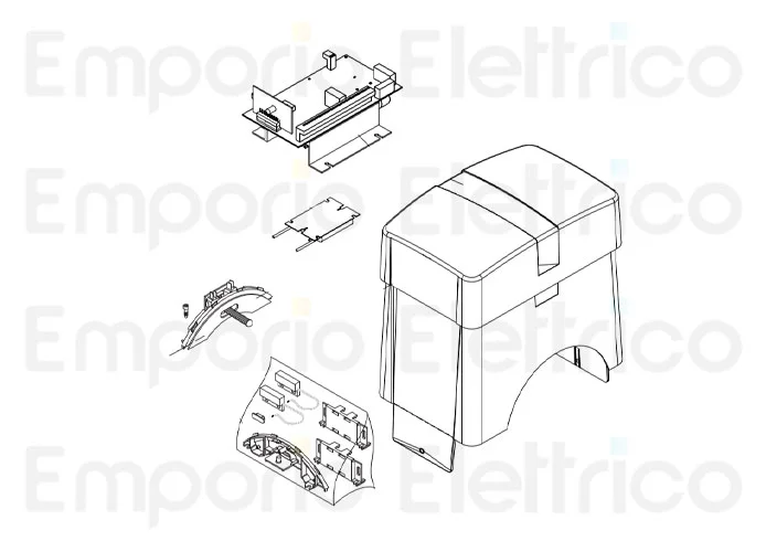 beninca Ersatzteil der montierten Abdeckung für bull17 omi 9688348