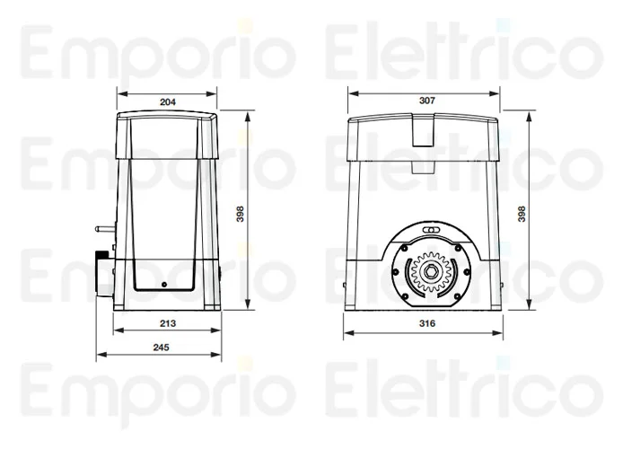 beninca Seite Ersatzteile des bull17 omai-115 Motors