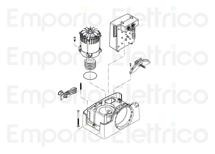 beninca Ersatzteil des elektrischen Motors für bull20he 968600981