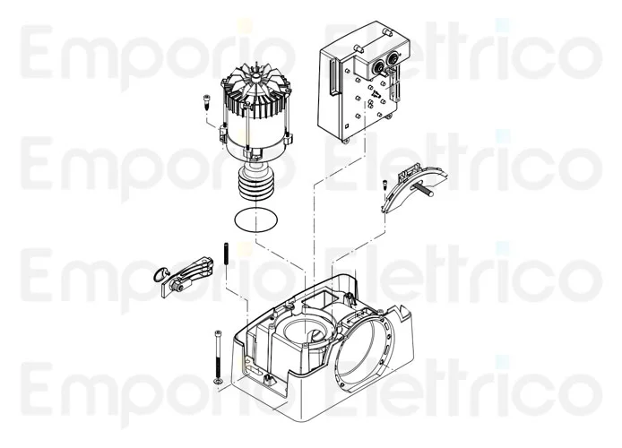 beninca Ersatzteil des elektrischen Motors für bull20hea 968600982