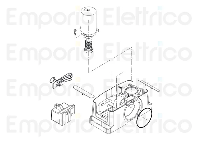 beninca Ersatzteil der Abdeckung des Motors für bull 624/8m enc. magn 9686770