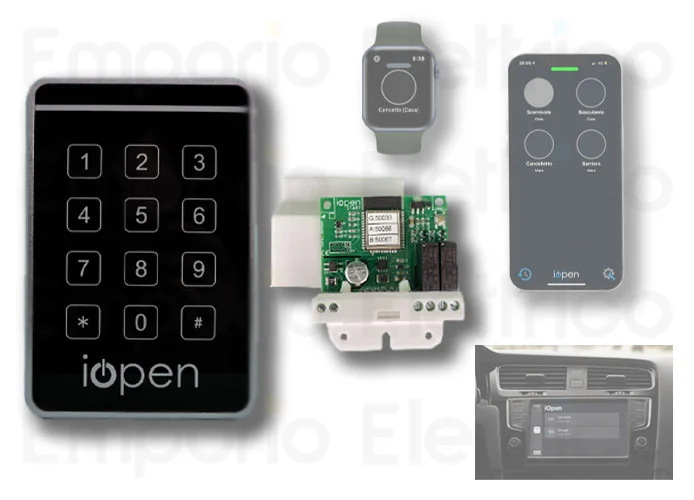 iopen Kit Fern- und Ortssteuerung mifare 125 khz oder numerischer Pin iopen start wg