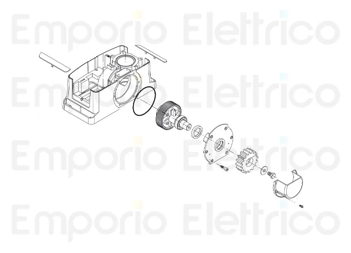 beninca Ersatzteil der Ausgangswelle für bull424 esa 9b 968601612