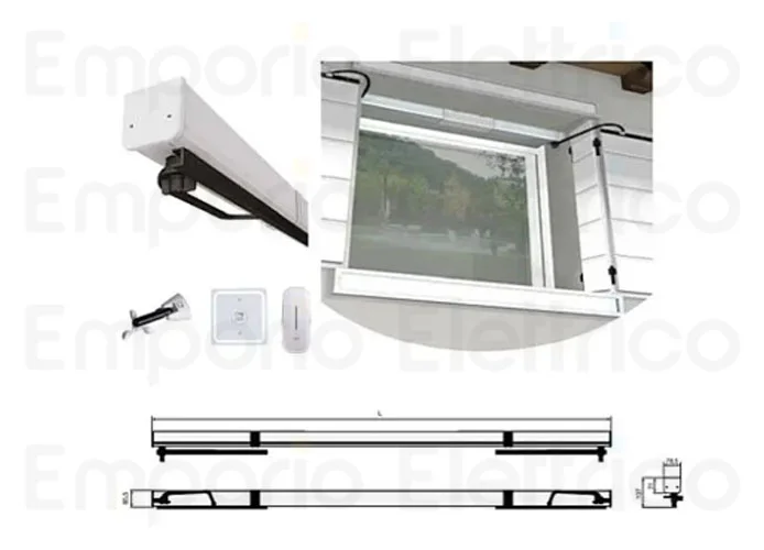 came Automation Kit zwei Flügeltüren mit zwei Platten voilà 24v 001uv02 uv02 