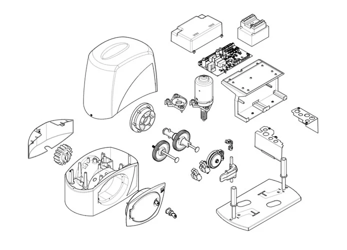 came Seite Ersatzteile des Motors 001bx-243v bx-243v