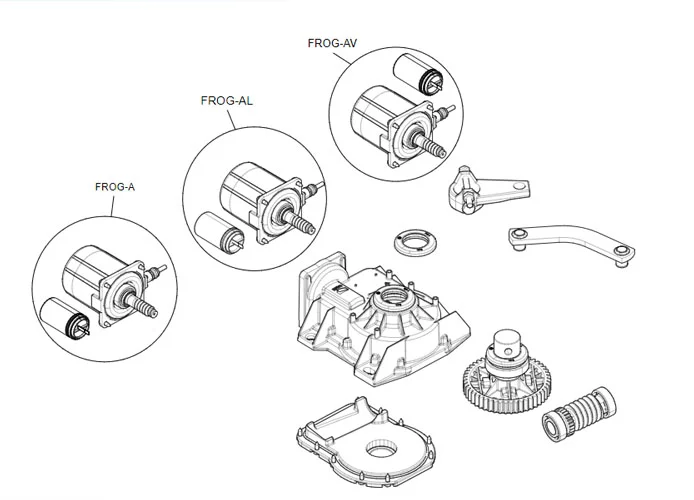 came Seite Ersatzteile des Motors 001frog-a frog-a