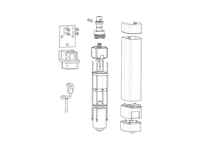 came Seite Ersatzteile des Motors 001stylo-rme stylo-rme