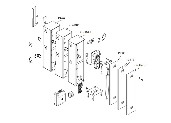came Seite Ersatzteile für Schranken g4000-g4001-g4000n v.1 