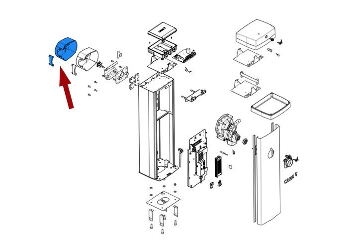 came Ersatzteil der Abdeckung für Anschluss der Stange gpx40 88003-0126