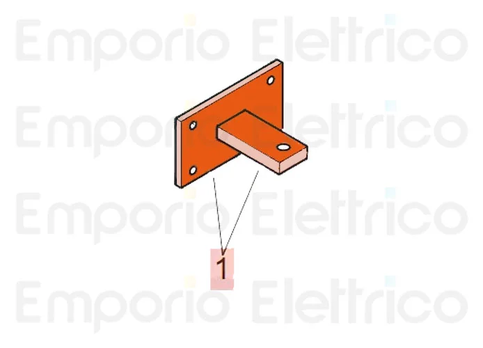 faac Ersatzteil der Platte und der hinteren Befestigung 72840065