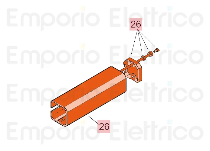 faac Ersatzteil der Abdeckungsgruppe 400 63003331