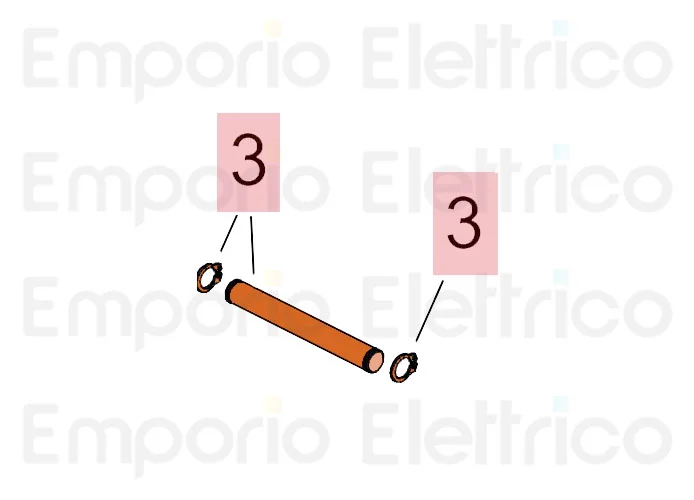 faac rErsatzteil des langen Stifts und Seeger 413/415 718366