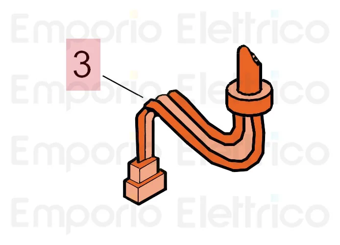 faac Ersatzteil des elektrischen Kabels M. 1,8 ohne Motorschutzschalter 7514075